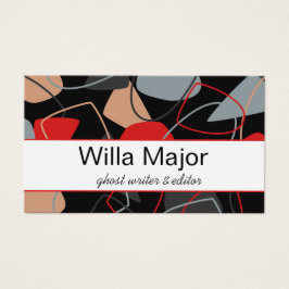 Vermelho Dramático, Negro, Abstrato Empreendedor B