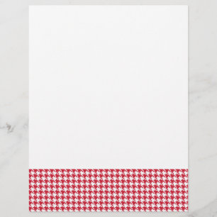 Vermelho e Branco da Houndstooth