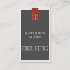 Vermelho e Cinza modelo de cartão de negócios mode