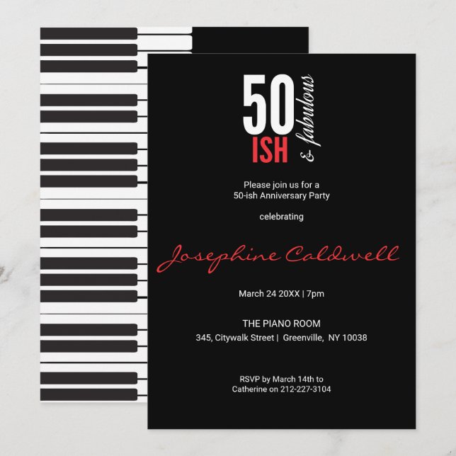 Vermelho e Negro Diversos, 50 e Fabuloso Convite (Frente/Verso)