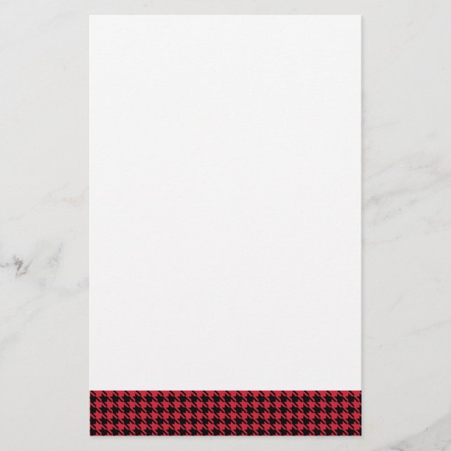 Vermelho e Preto da Houndstooth (Frente)