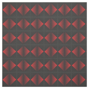 Vermelho e tecido de algodão do teste padrão do