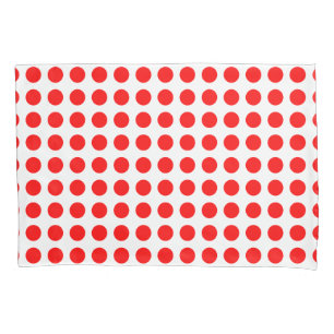 Vermelho em Bolinhas Horizontais de Grande Tamanho