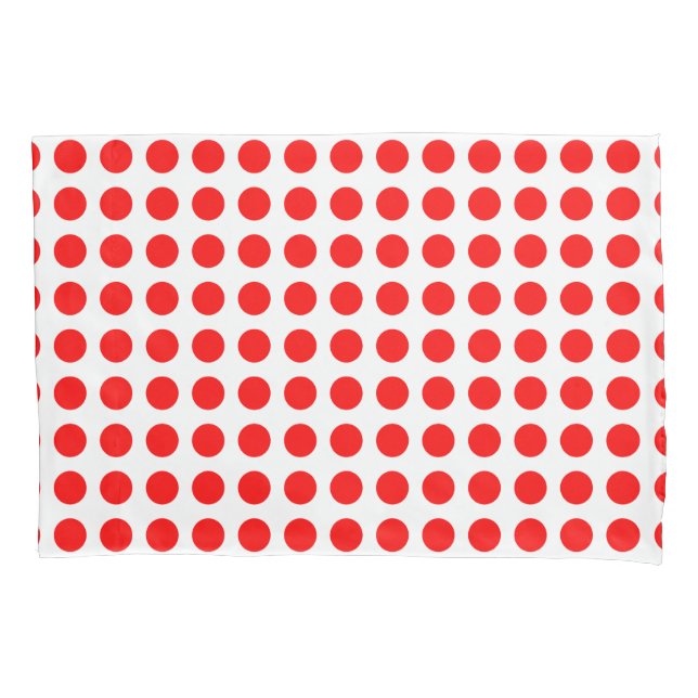 Vermelho em Bolinhas Horizontais de Grande Tamanho (Frente)