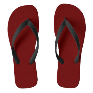 Vermelho Escuro / Chinelos