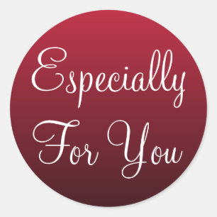 Vermelho especialmente para você etiquetas do Tag