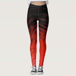 Vermelho Espiral Complexo - Leggings
