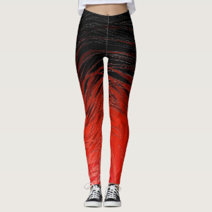 Vermelho Espiral Complexo - Leggings