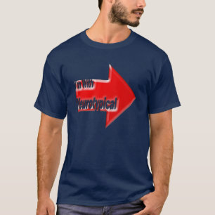 Vermelho eu sou com t-shirt de Neurotypical