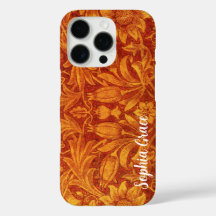 Vermelho Floral e Amarelo Dourado Wm Morris Adicio