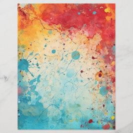 Vermelho, Laranja, Cor d'água Teal exibe a página 