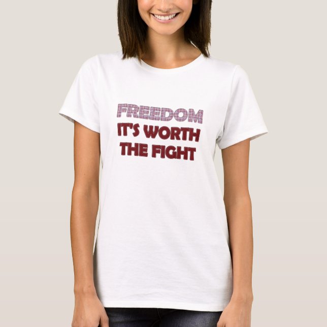 Vermelho-Liberdade, Camiseta Senhoras (Frente)