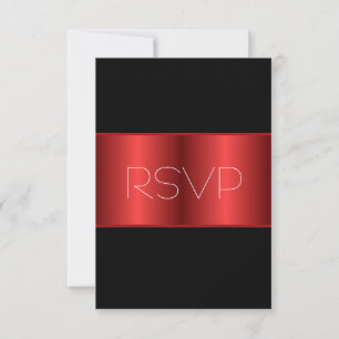 Vermelho Metálico preto RSVP