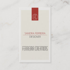 Vermelho modelo de cartão de negócios Moderno Bran