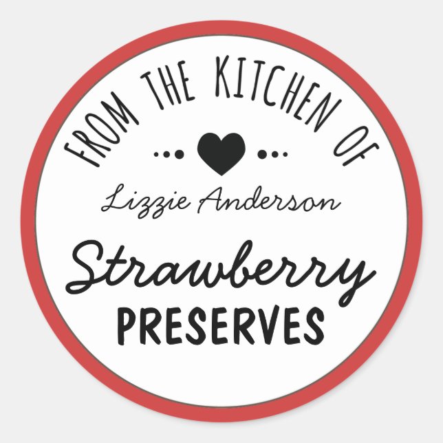 Vermelho Moderno da Cozinha da Etiqueta (Frente)