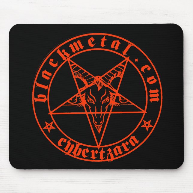 Vermelho Mousepad de Baphomet (Frente)