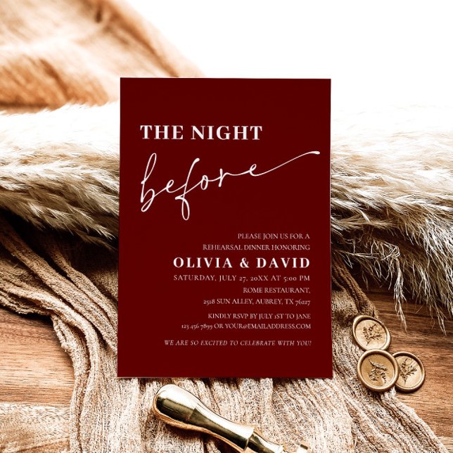 Vermelho Na Noite Antes Do Convite Ao Janto De Ens (Criador carregado)