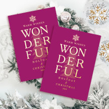 Vermelho Natal Mínimo Moderno Maravilhoso