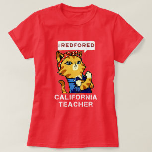 Vermelho para o apoio do t-shirt de Ed nossos