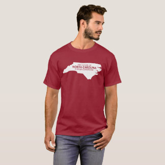 Vermelho para o t-shirt de North Carolina do