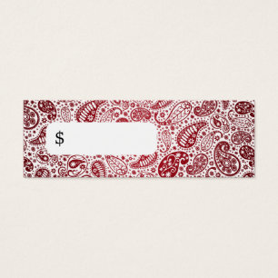 Vermelho profissional de Paisley da forma do preç