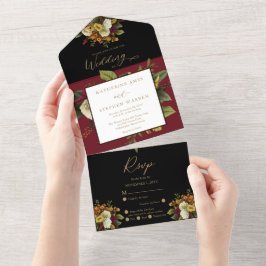 Vermelho Russo | Orange Floral Buquê Wedding