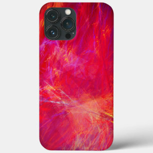 "Vermelho selvagem" - Chamas fractais Abstrato Tex