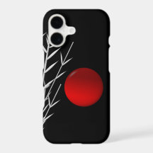 Vermelho-sol preto branco