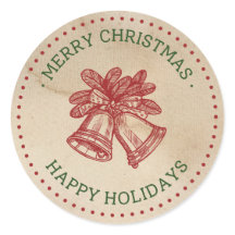 Vermelhos Vermelhos Jingle Bells Etiquetas de Nata