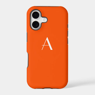 Vermilion Red Monograma iPhone 5 Case
