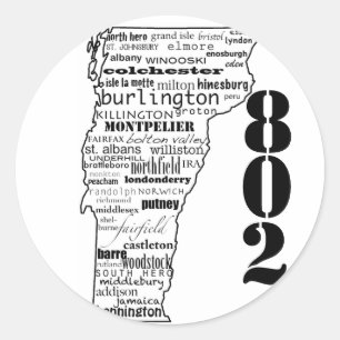 Vermont "802" etiquetas