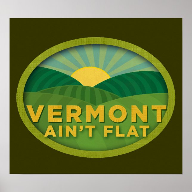 Vermont Ain não Flat Poster (Frente)