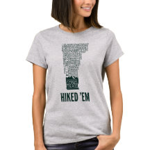 Vermont Long Trail Hiked T-Shirt Básico Feminina