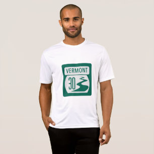 Vermont Rt 30 Sinal de estrada T-Shirt