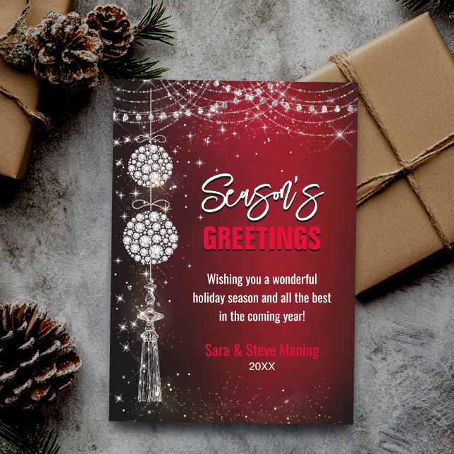 Vernações vermelhas quentes reluz Natal ano novo (Criador carregado)