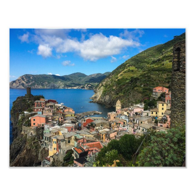 Vernazza, Cinque Terre, Itália - Impressão de Foto (Frente)