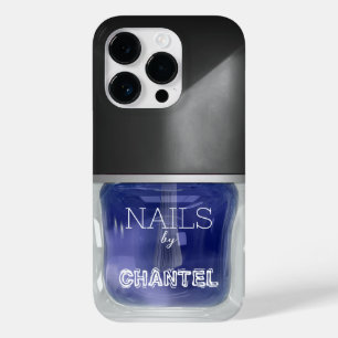 Verniz de unhas azuis marinho moderno de tendência