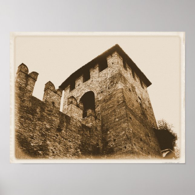 Verona, Itália - Castle Poster (Frente)