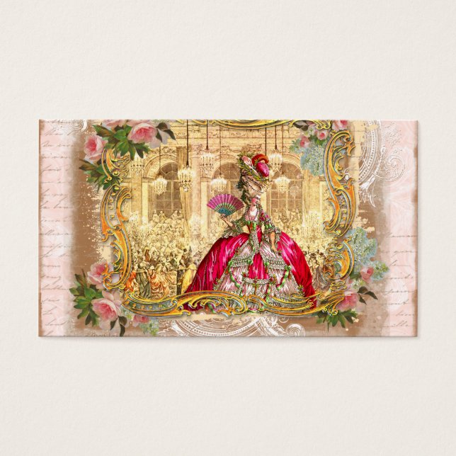versailles marie ouro enquadramento rosas cor-de-r (Frente)