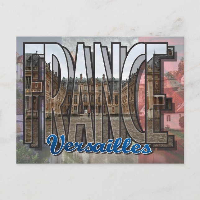 Versalhes, Cartão postal França (Frente)