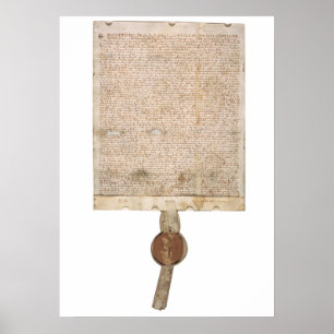 Versão 1297 da Magna Carta do poster com selo