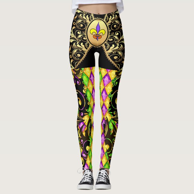 Versão 2: Leggings de moda de Pop de Ouros Mardi G (Frente)