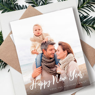 Versão de Foto Chic Minimalista do Feliz ano novo 