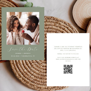 Versão Verde do Sage QR de Foto Mínima de Orçament