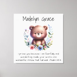 Versículo da Bíblia Cristã para decoração de pared