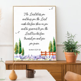 Verso bíblia - bênção: A poster da Escritura do Se