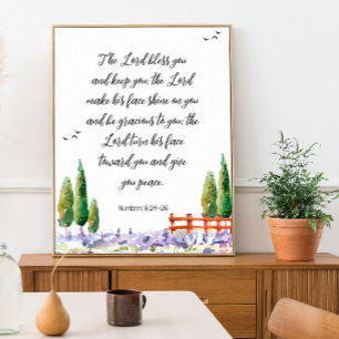 Verso bíblia - bênção: A poster da Escritura do Se
