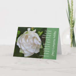 Verso branco de w do Gardenia no amor, cartão do