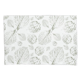 Verso e folhas verdes e brancas