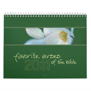 Versos favoritos do calendário 2011 da bíblia